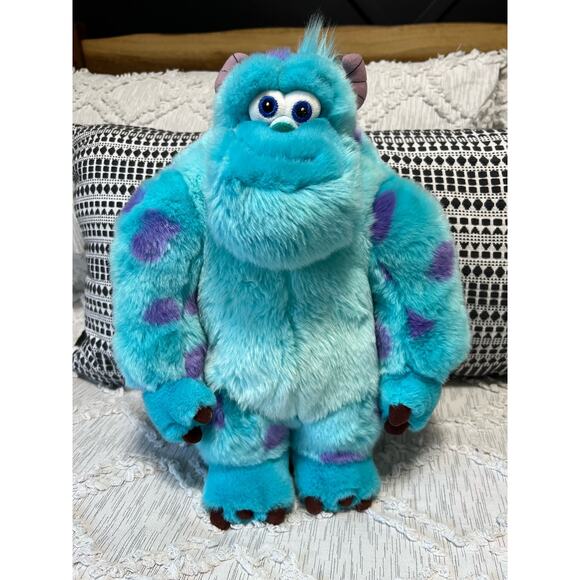 Disney Sulley Monsters Inc. Plush Stuffed Animal Blue Purple - Picture 1 of 5